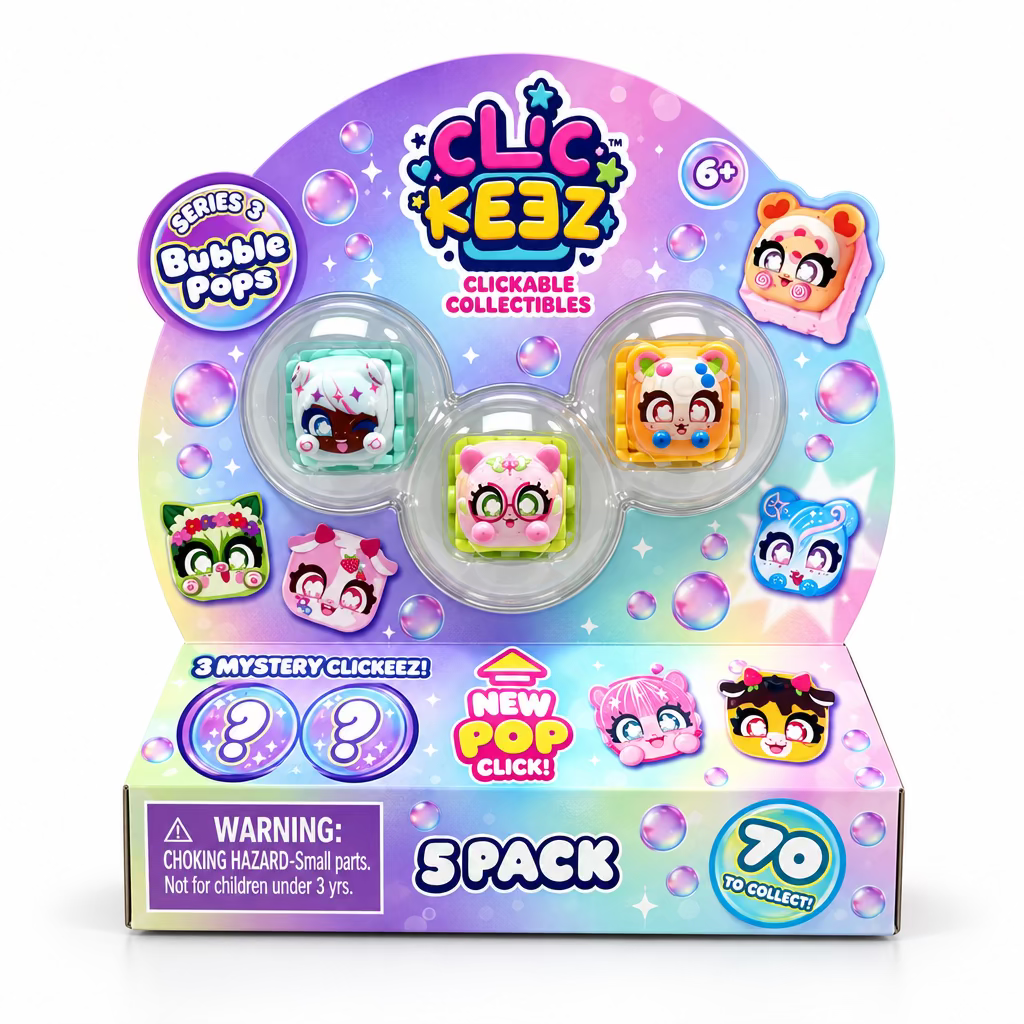ClicKeez Bubble Pops 5pk Series 3