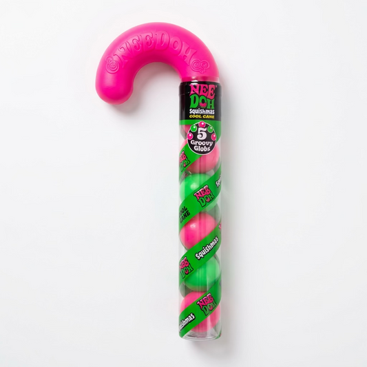 NeeDoh Squishmas Cool Cane – 5 Groovy Globs | Authentic