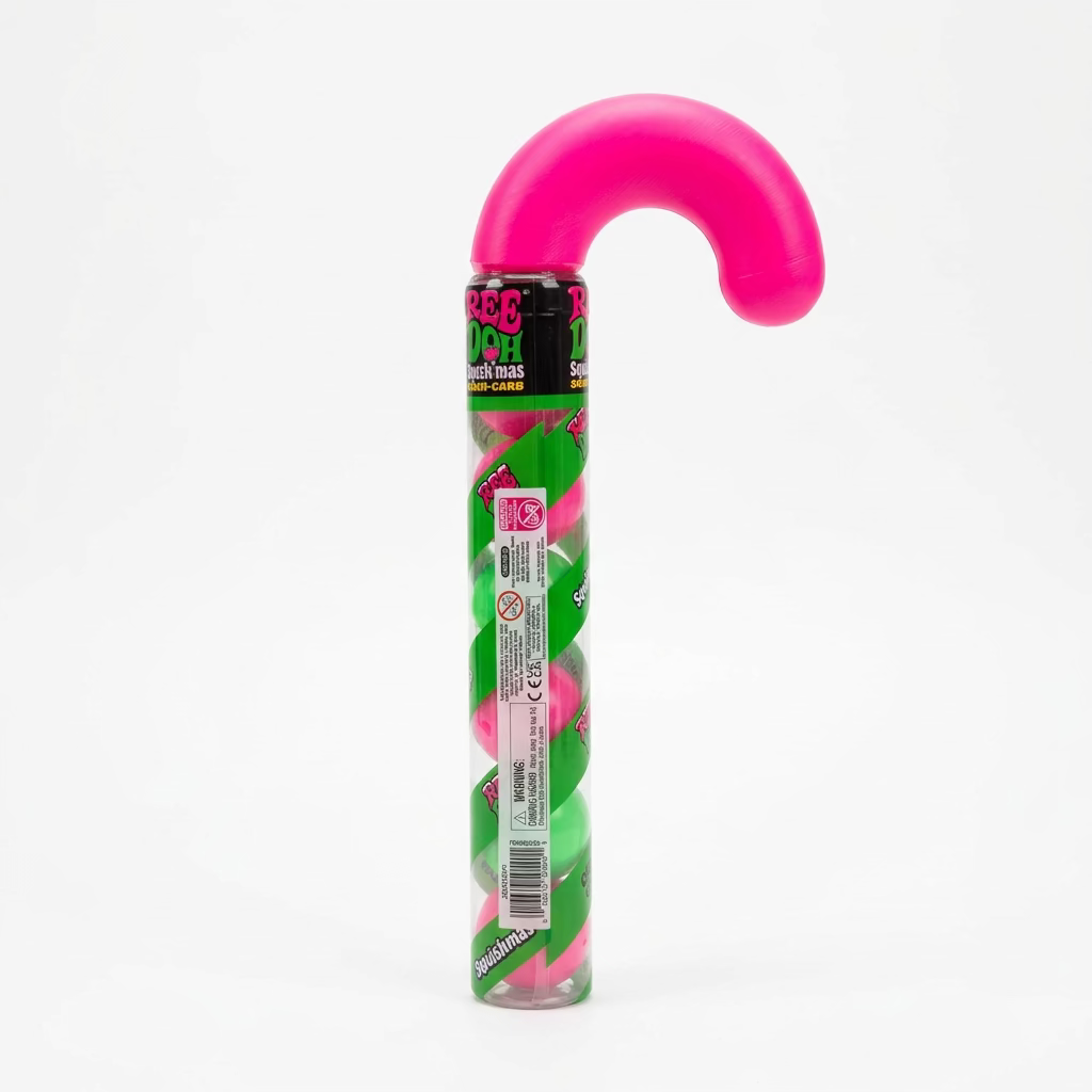 NeeDoh Squishmas Cool Cane – 5 Groovy Globs | Authentic