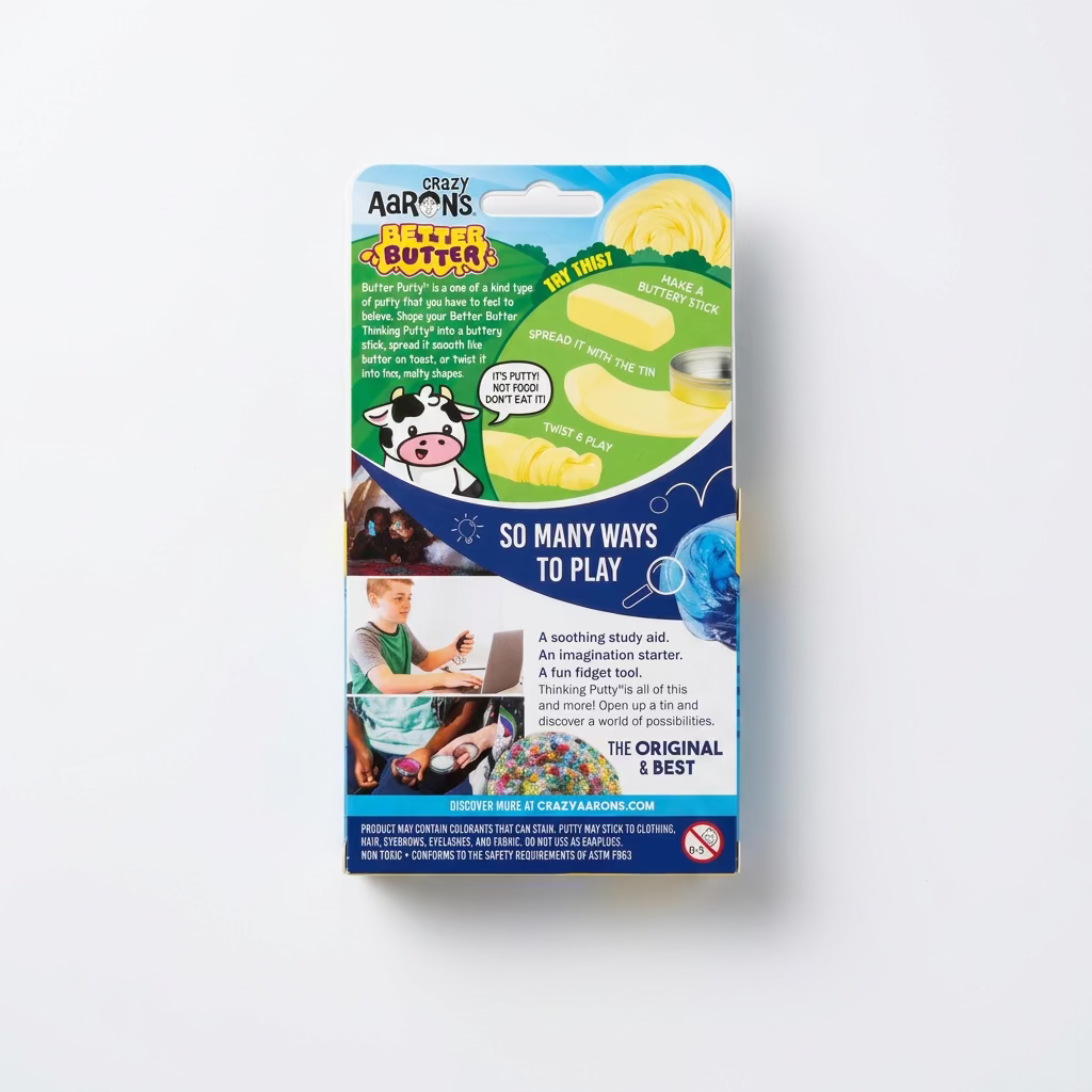 Crazy Aaron's Better Butter Thinking Putty | Authentic