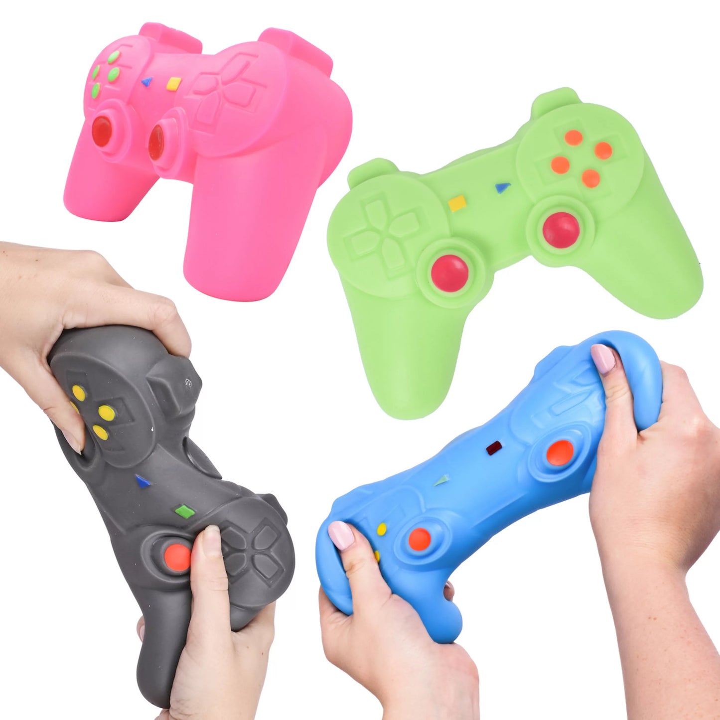 PRE-ORDER- Sunny Days Entertainment Large Squishy Stress Game Controller Toy - Styles May Vary