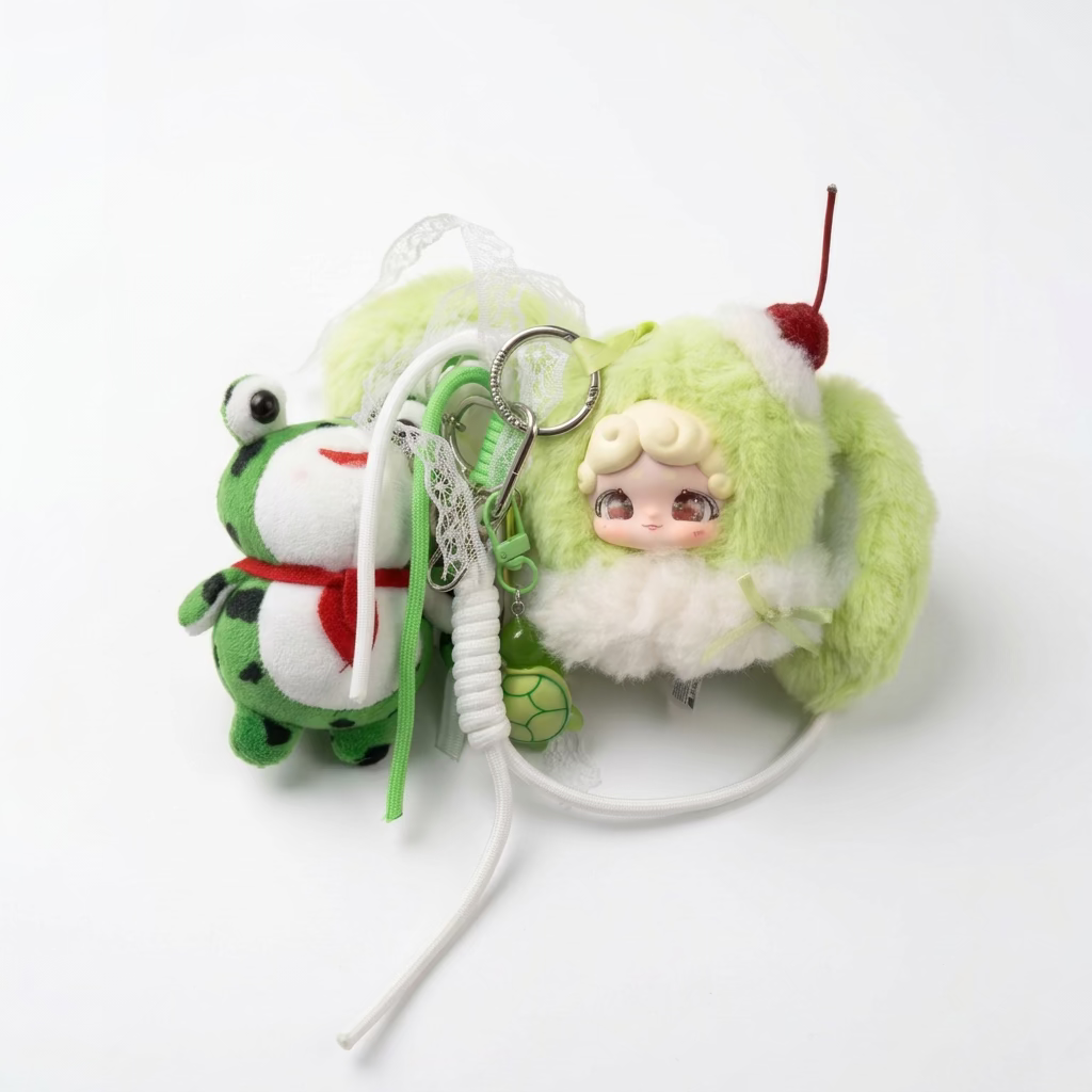 Lucky Deer Nai Plush Keychain | Kawaii Bag Charm