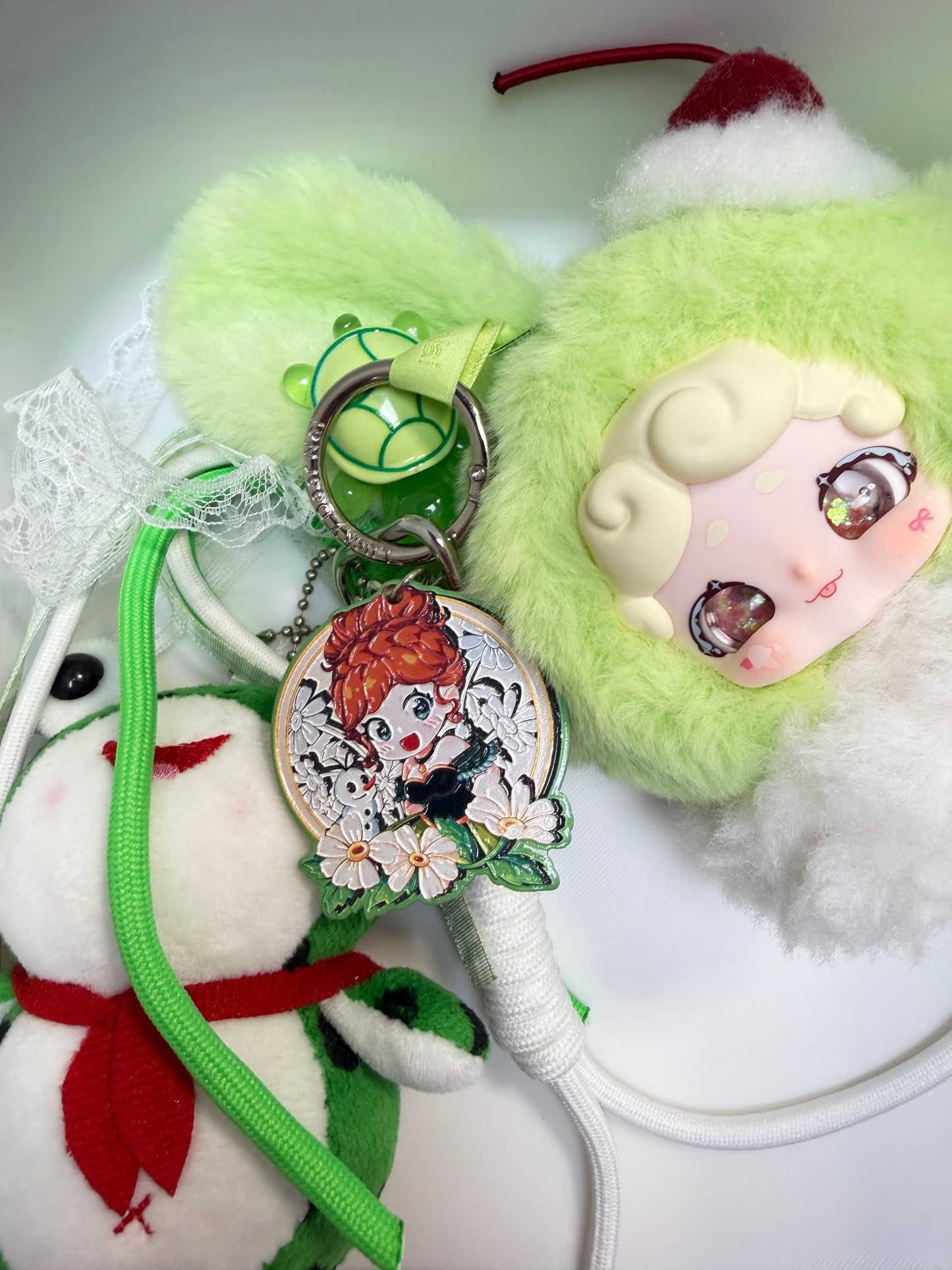 Lucky Deer Nai Plush Keychain | Kawaii Bag Charm