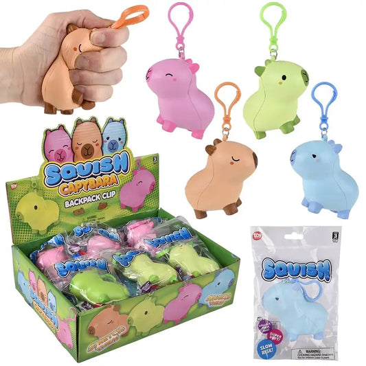 Capybara Squishy Keychain
