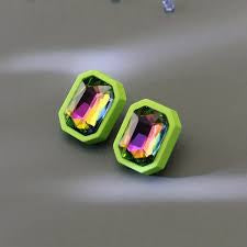 Mini Hexagon Earrings