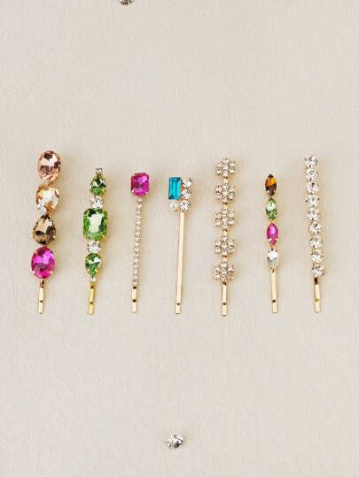 Retro Rhinestone Barrettes
