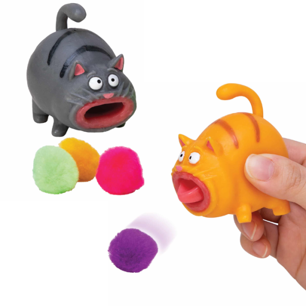 Hairball Squeeze Popping Kitty