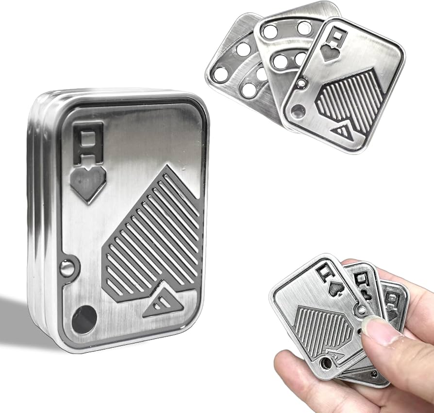 Metal Fidget Slider | Ace | King | Joker - The Sensory