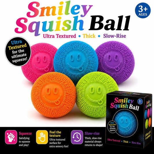 Smiley Squish Ball - The Sensory
