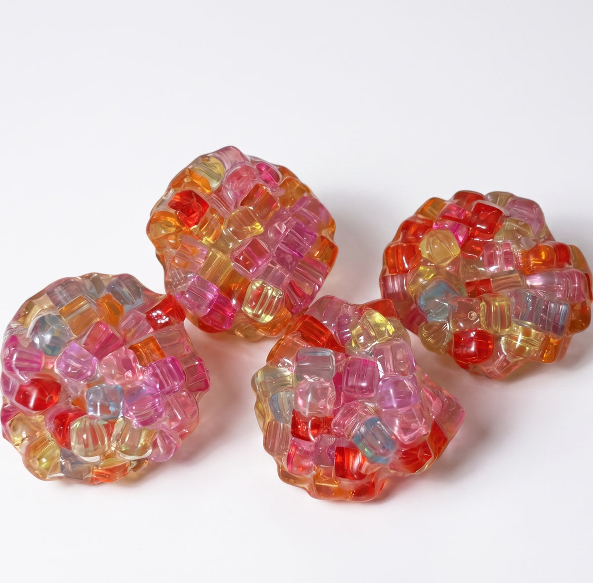 Bright Color Cube Crunchy Ball - The Sensory