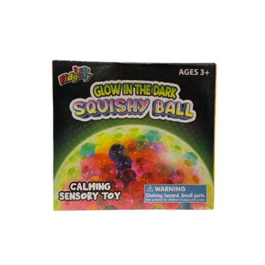 Buzzy Glow in the Dark Squishy Ball 4 Inch - The Sensory