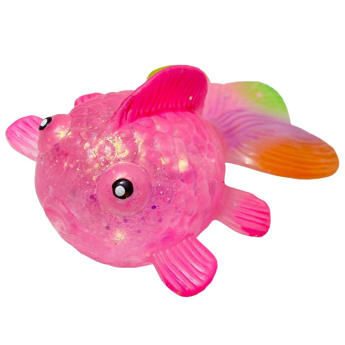 Goldfish glitter maltose squishy with sparkly finish