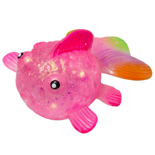 Goldfish glitter maltose squishy with sparkly finish