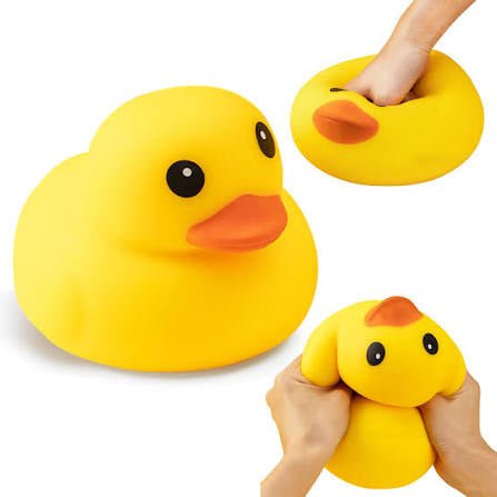 Jumbo 5 inch yellow duck squishy