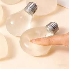 Lightbulb glow in the dark sugar maltose squishy - The Sensory