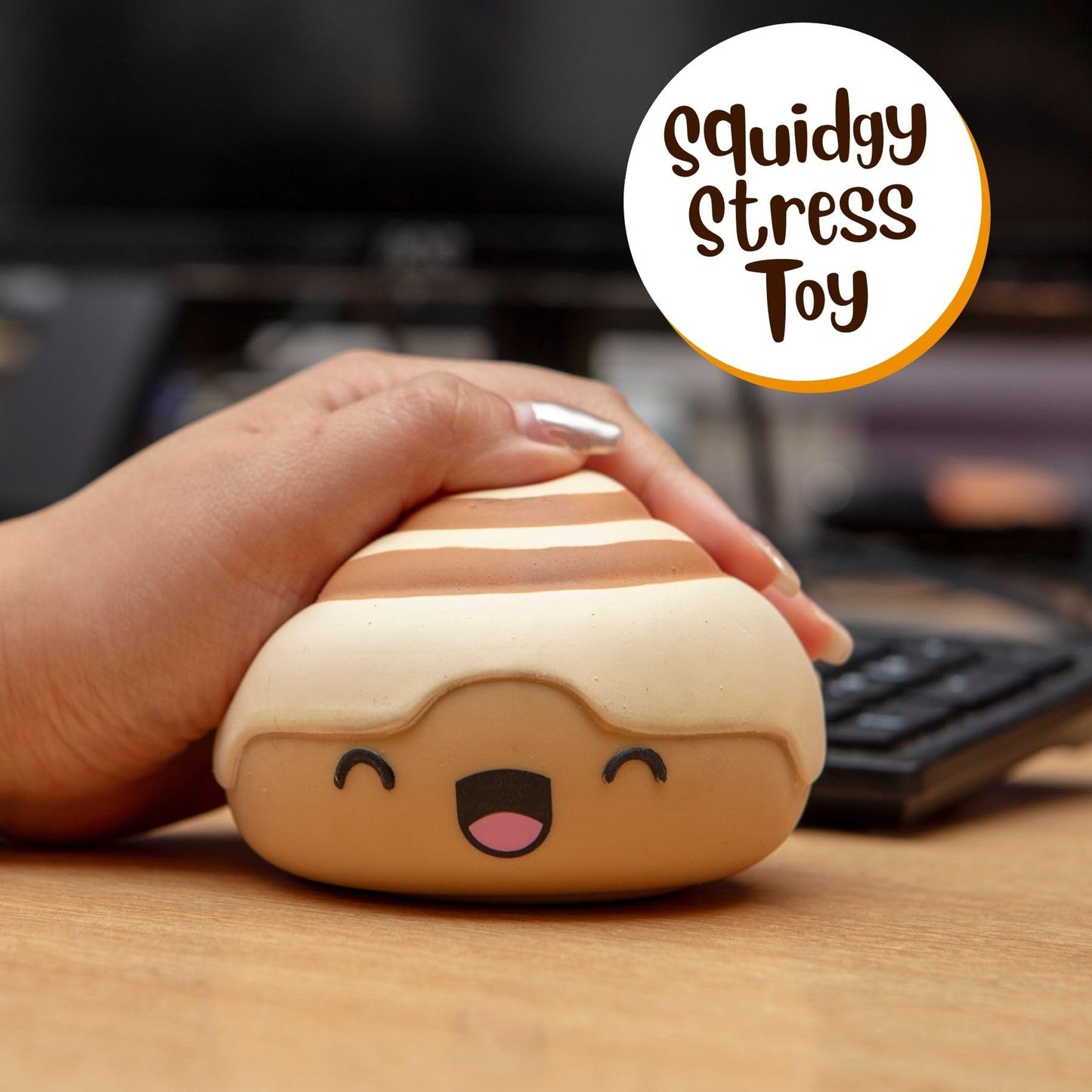 Cinnamon Roll Squishy Stress Toy