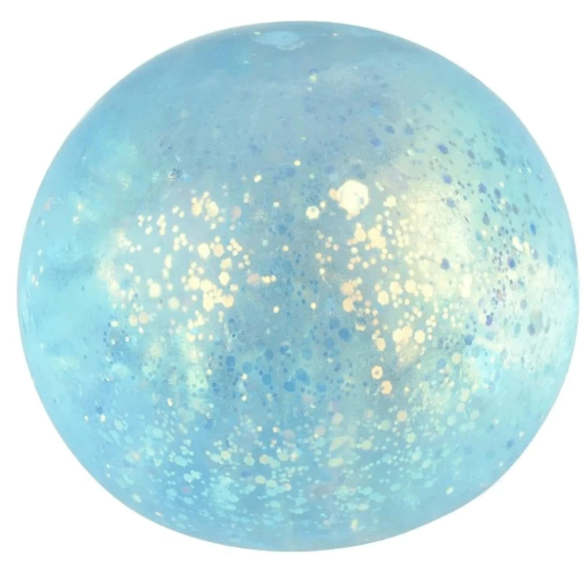 Glitter maltose sphere orb stress reliever in hand-held size