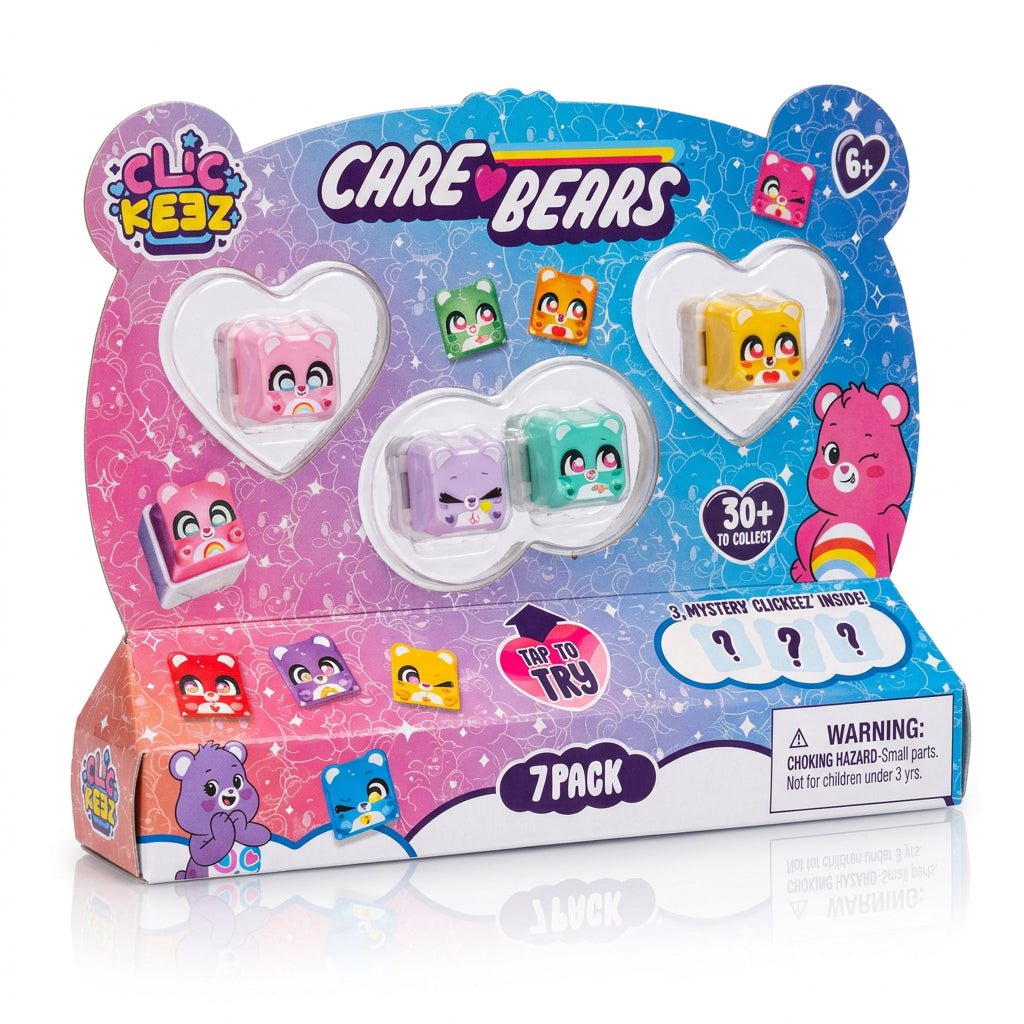 ClicKeez Care Bears 7 Pack | New Release - The Sensory