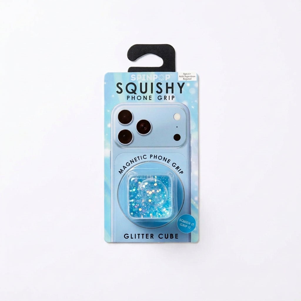 Spinpop Squishy Phone Grip Blue - The Sensory