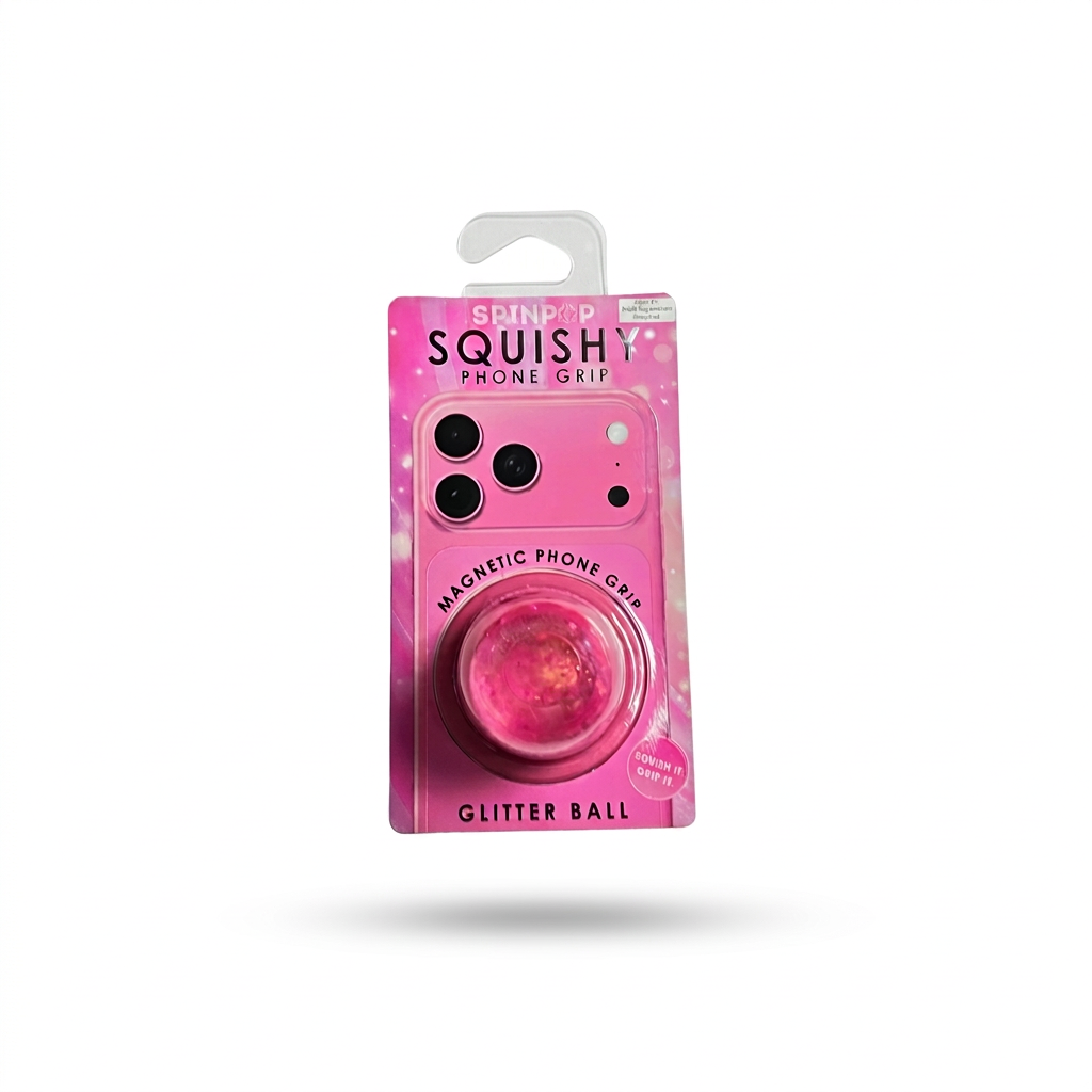 Spinpop Squishy Phone Grip Pink