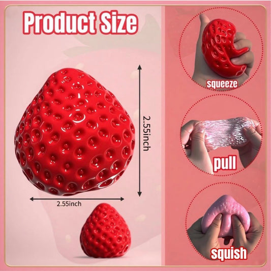 Strawberry Taba Squishy set (3pc)