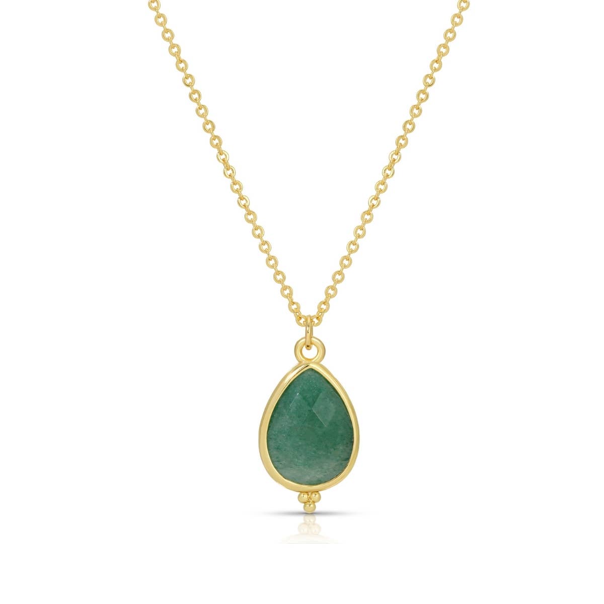 Teardrop Stone Pendant Necklace - The Sensory