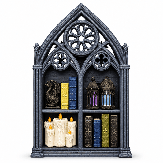 Gothic Bookshelf Fidget Clicker - The Sensory