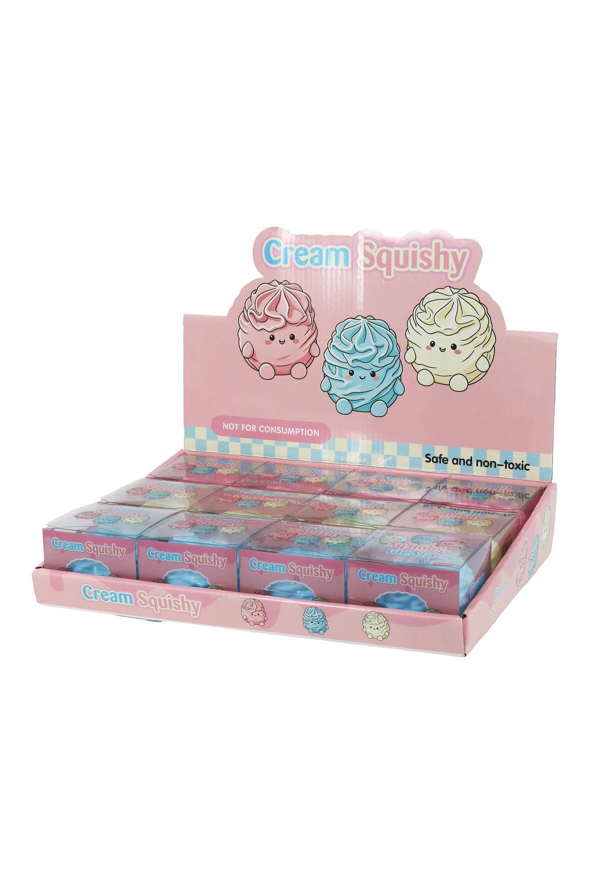 Cream Roll Crunchy Bead Slime Filled TPR Squishy Toy