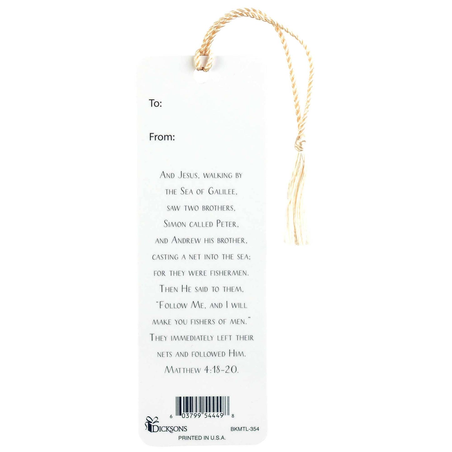 Fisher Of Men Tassel With Colorful Fish Design-The Sensory Bookmark -