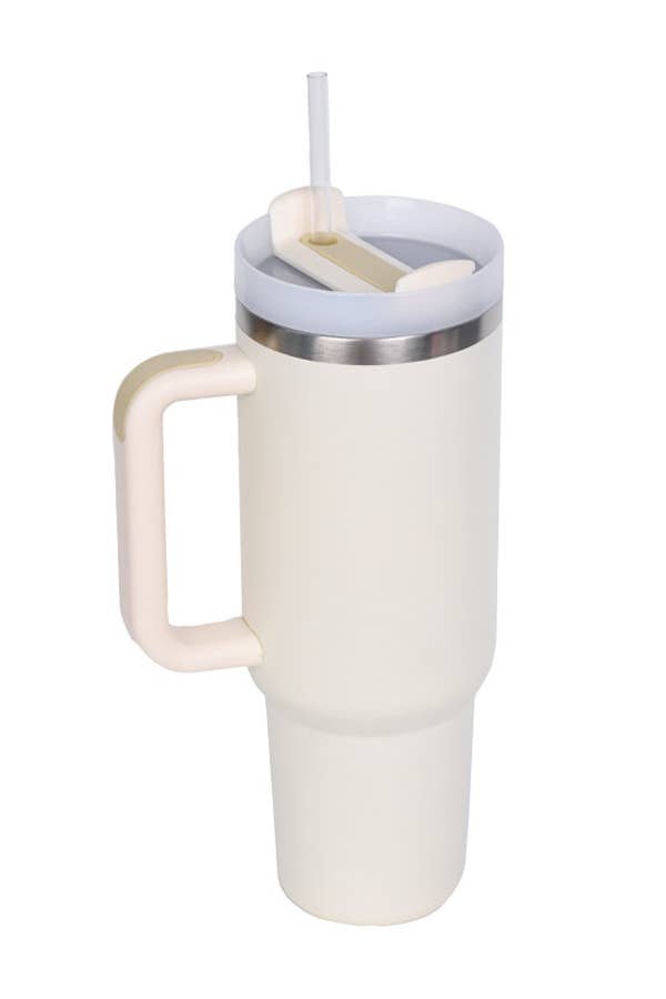 Stainless Steel Tumbler 40 Oz Solid, Double Wall Vacuum, Gift For Her