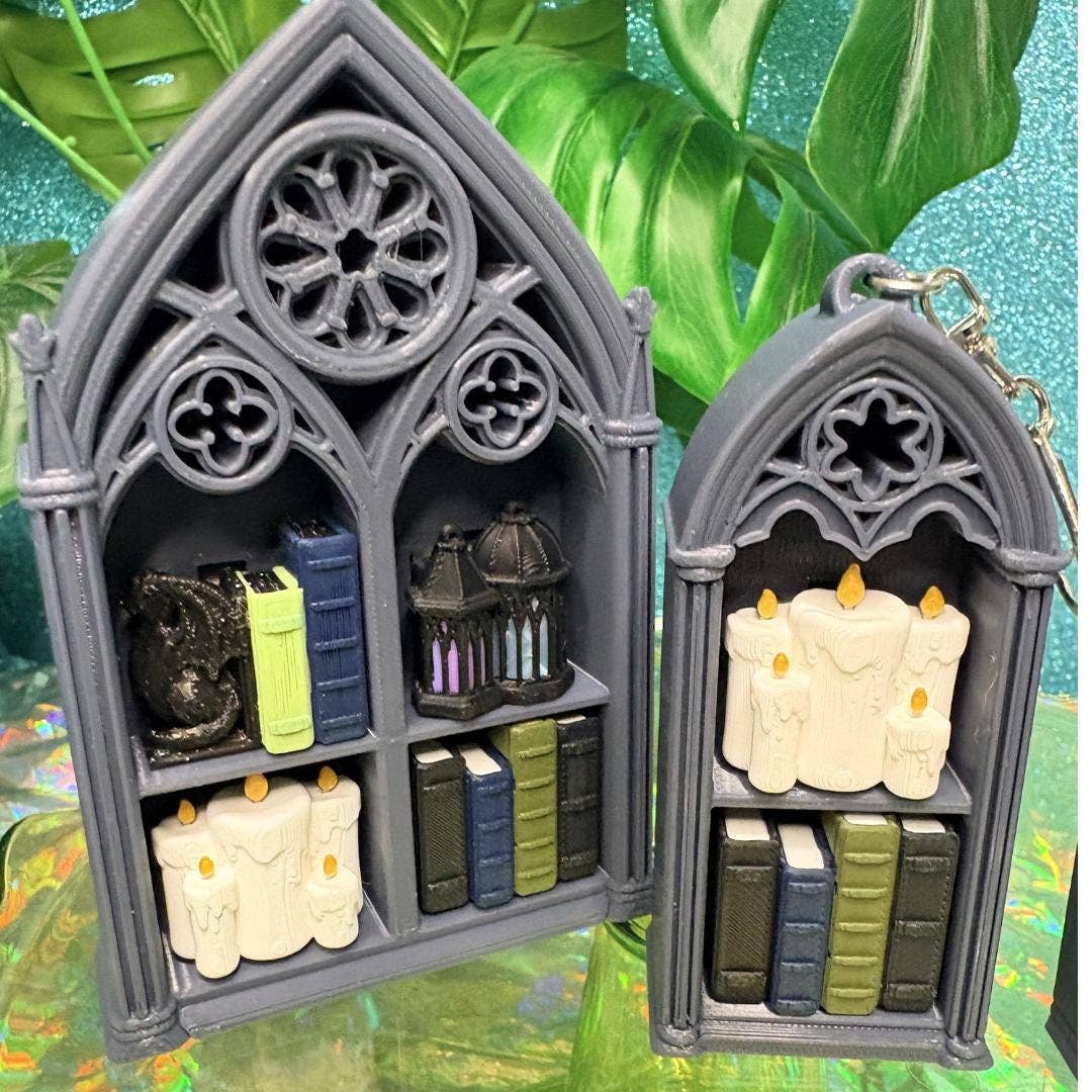 Gothic Bookshelf Fidget Clicker