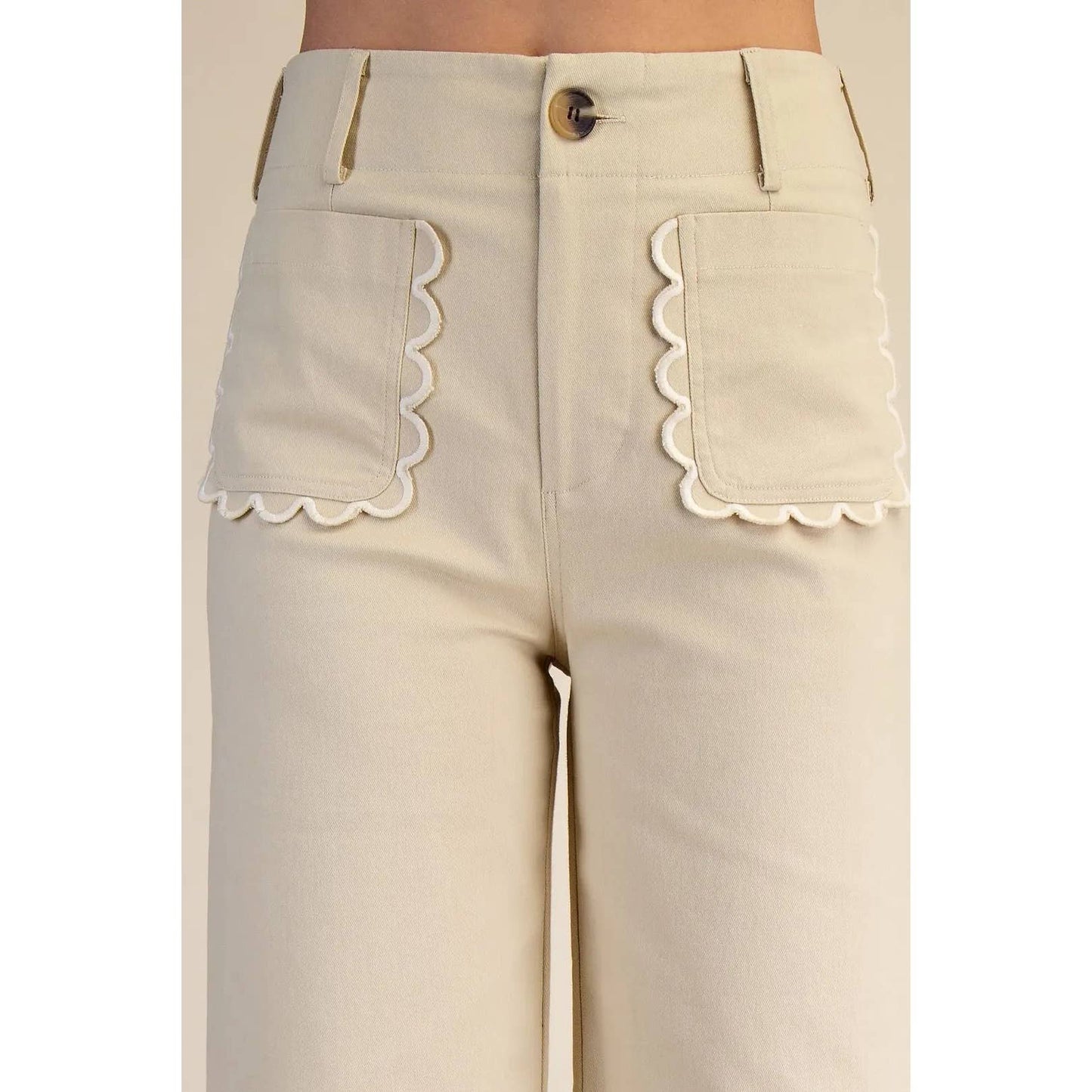 Pants Cropped Wide Leg Colette Style Cotton Blend Modest Fashion Faith Based