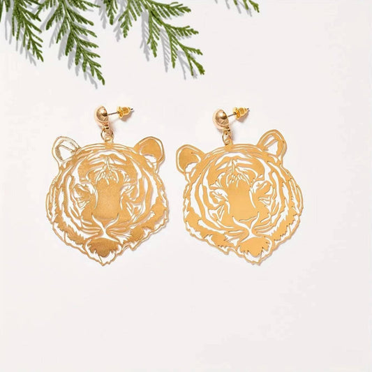 Earrings LSU Tigers- Gold GEAUX TIGERS- Hot Seller