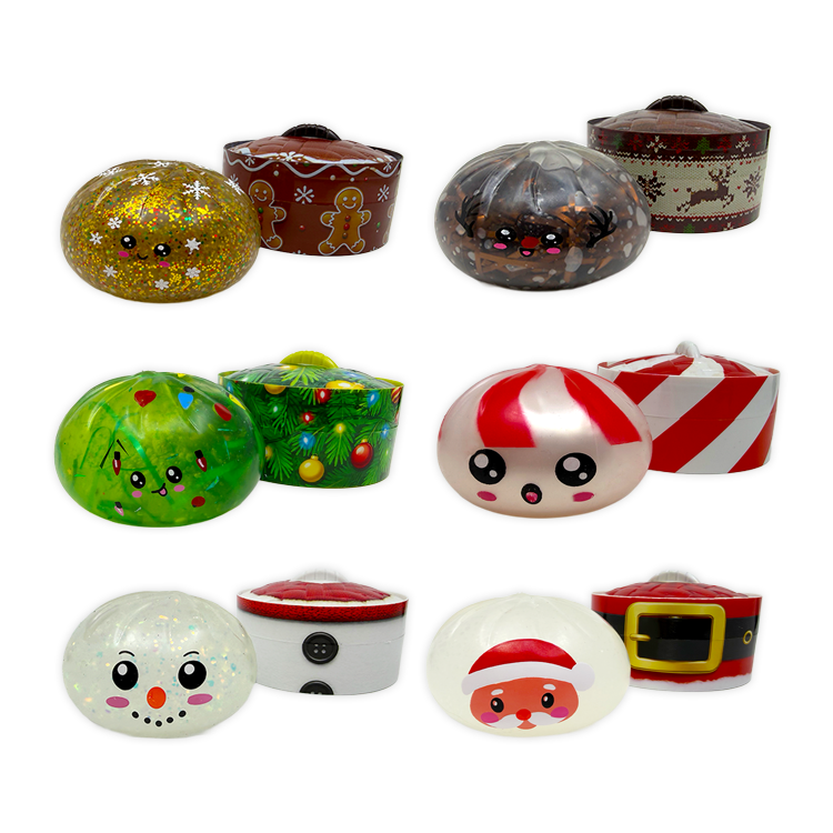 Fun Doh Squishmas Dumpling Holiday Festive Squishy - The Sensory