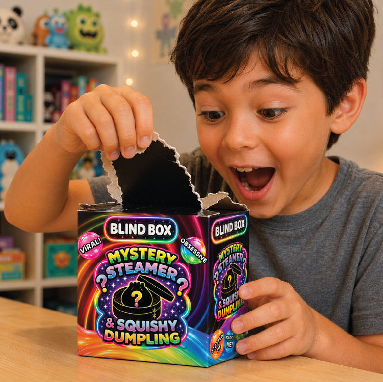 Fun Doh Blind Box Squishy Steamer Dumpling VIRAL- 12/Display - The Sensory
