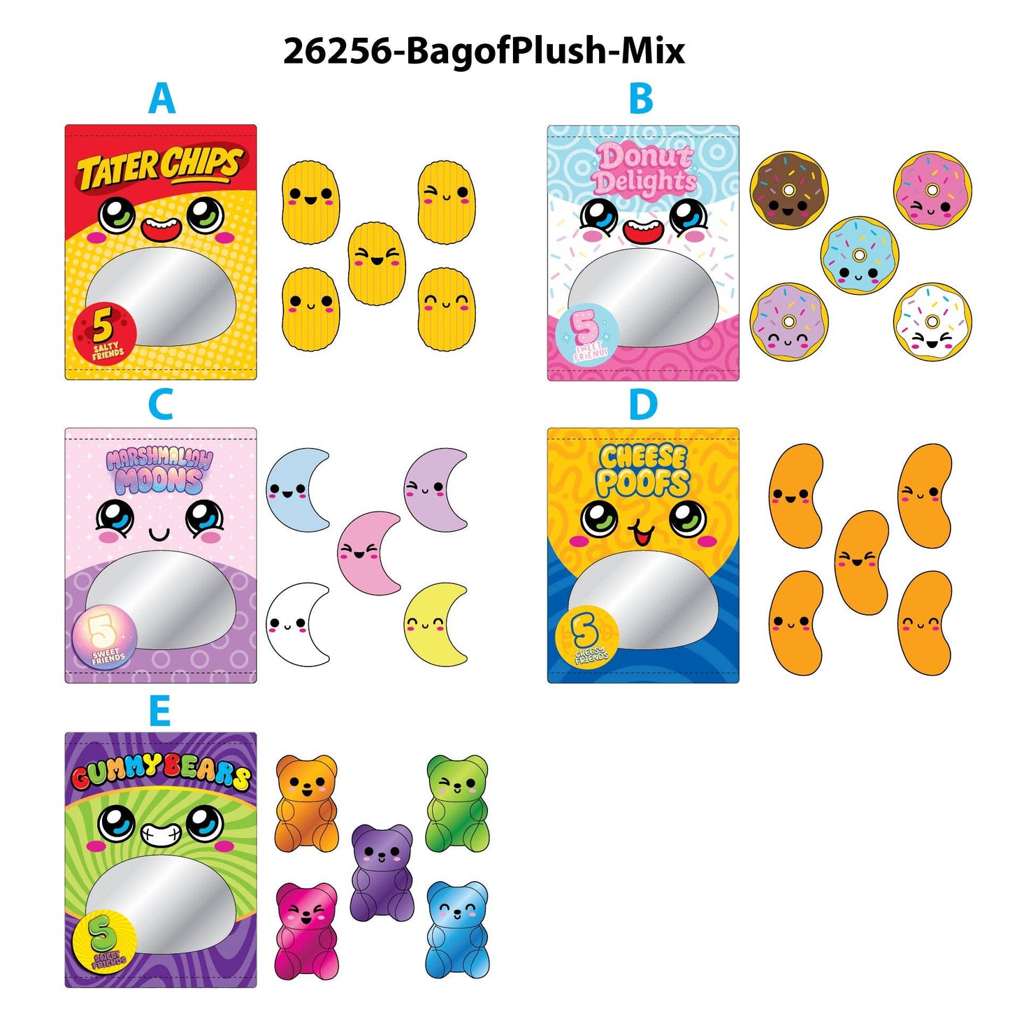 Snack Pack Pals | Couch Fort Snacks | Plush Pals