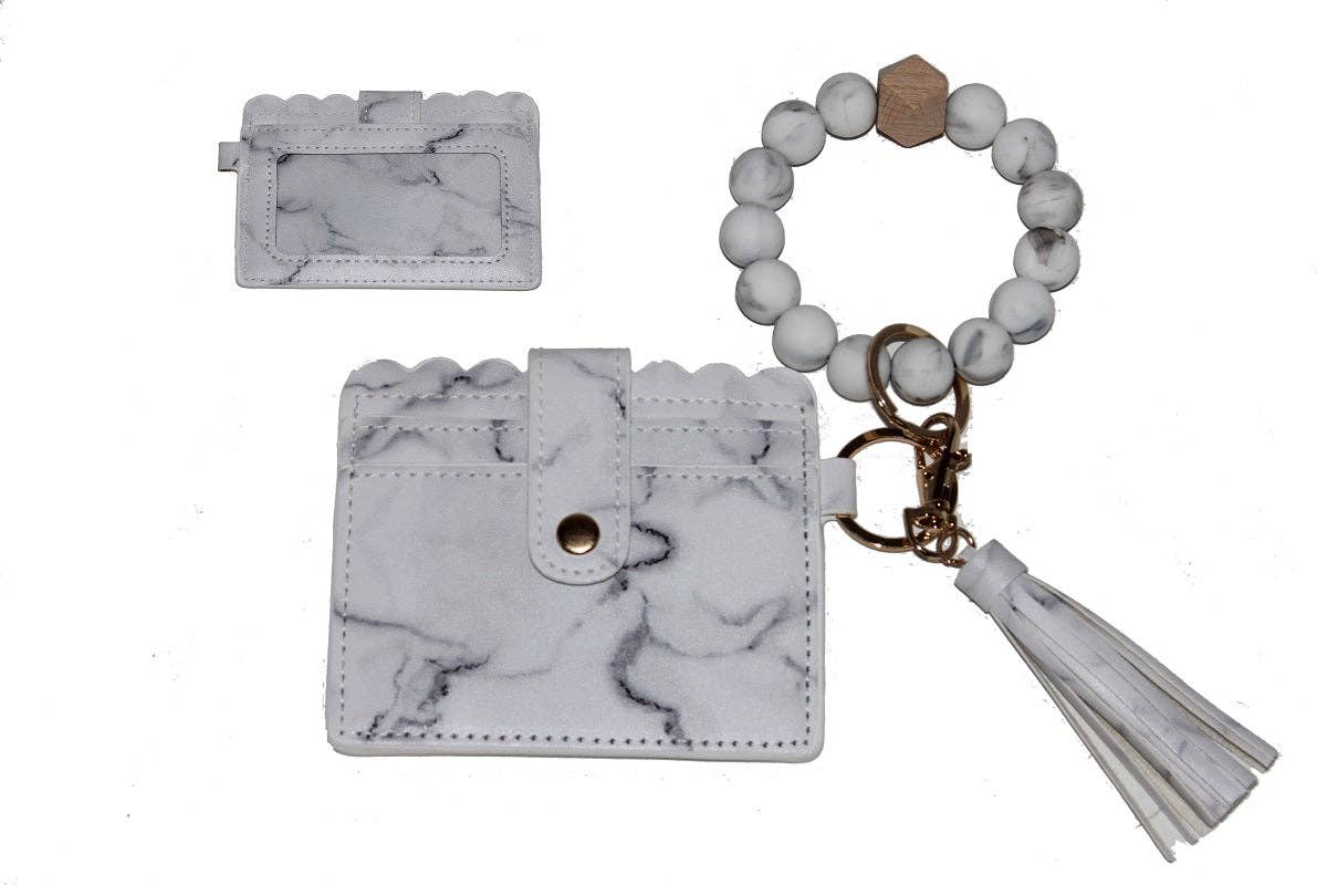Wristlet ID Holder With Tassel | Beaded Wristlet