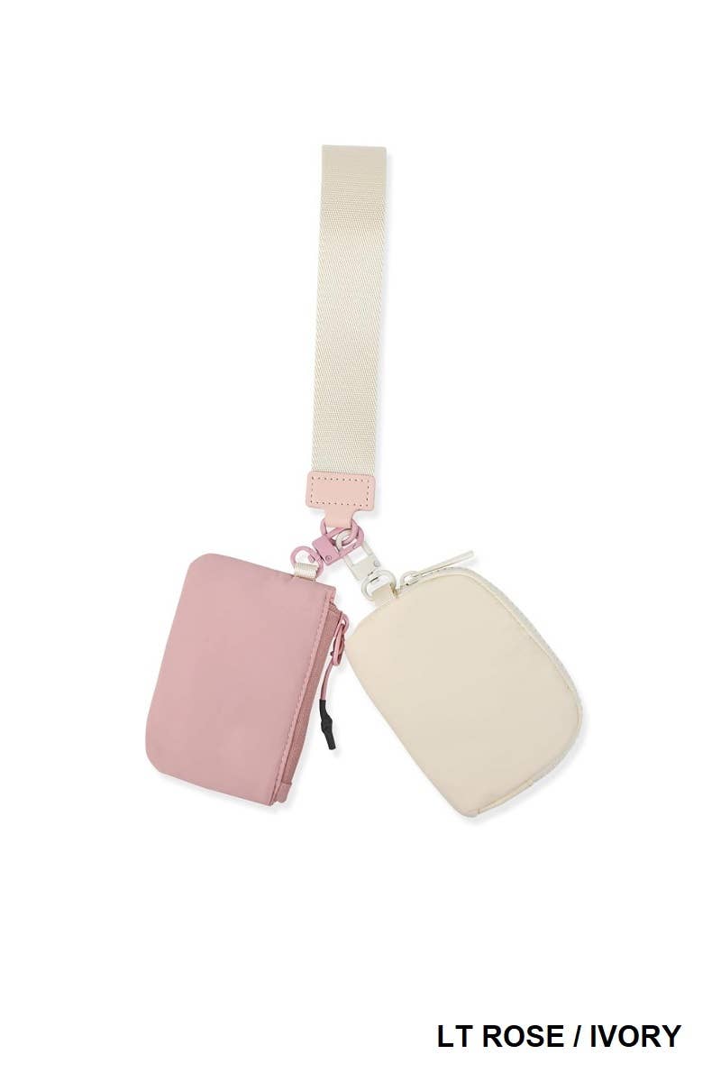 Wristlet Keychain Wallet With Dual Pouches Modest Fashion And Christian Gifts