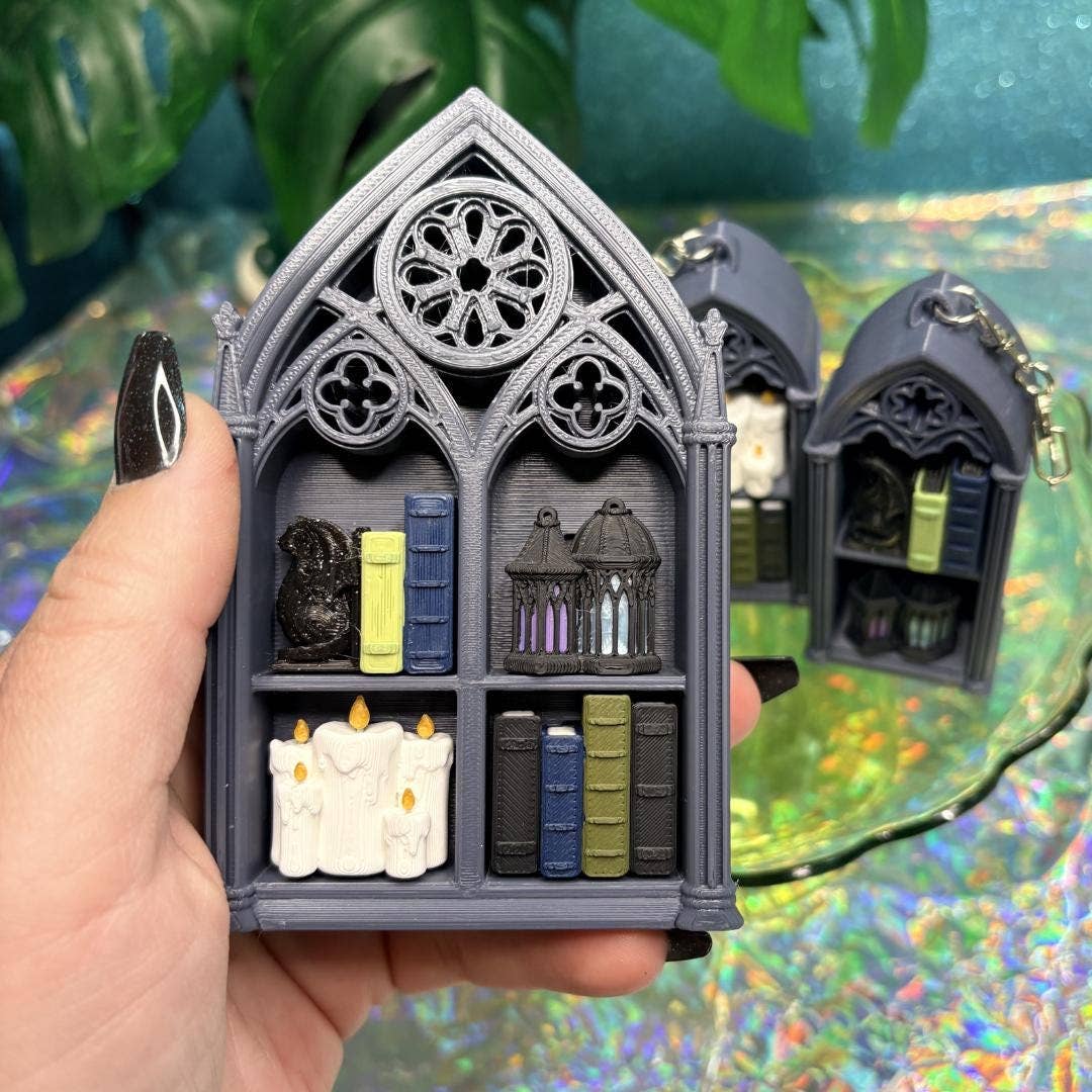 Gothic Bookshelf Fidget Clicker