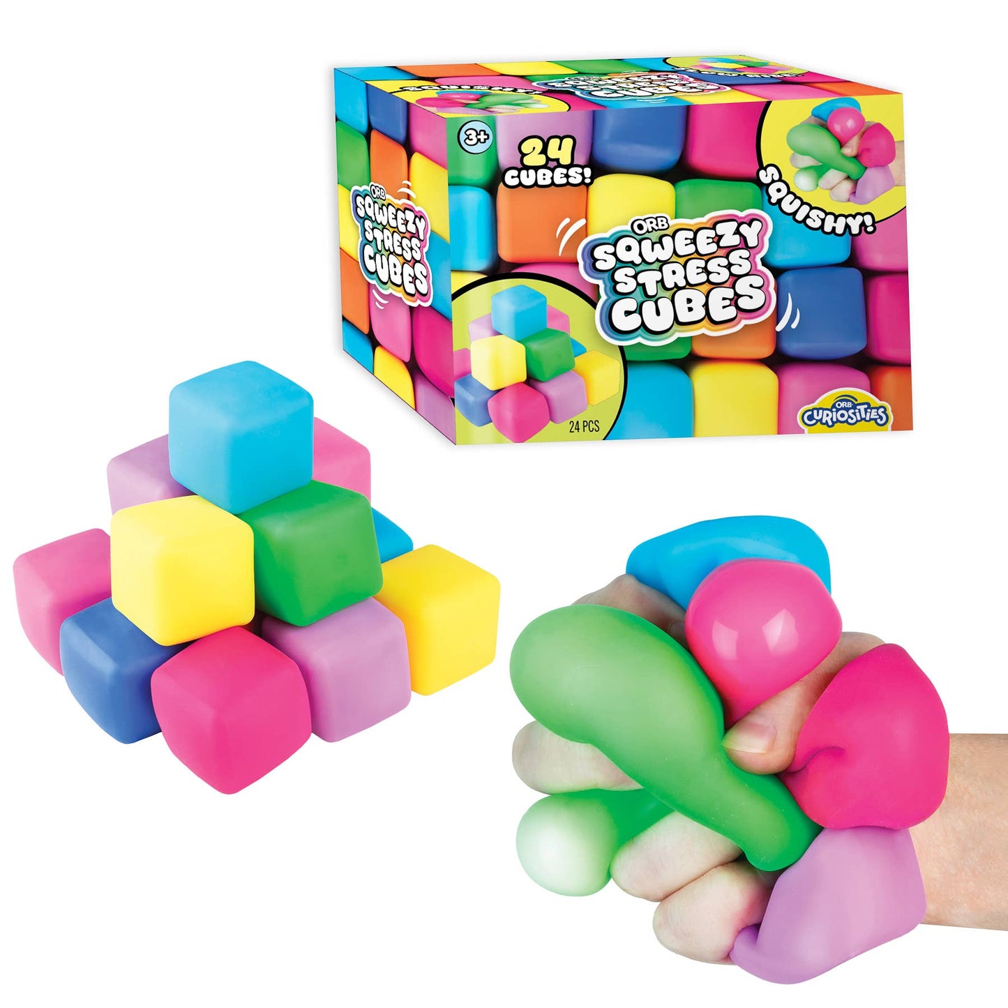 Orb Sqwueezy Stress Cubes