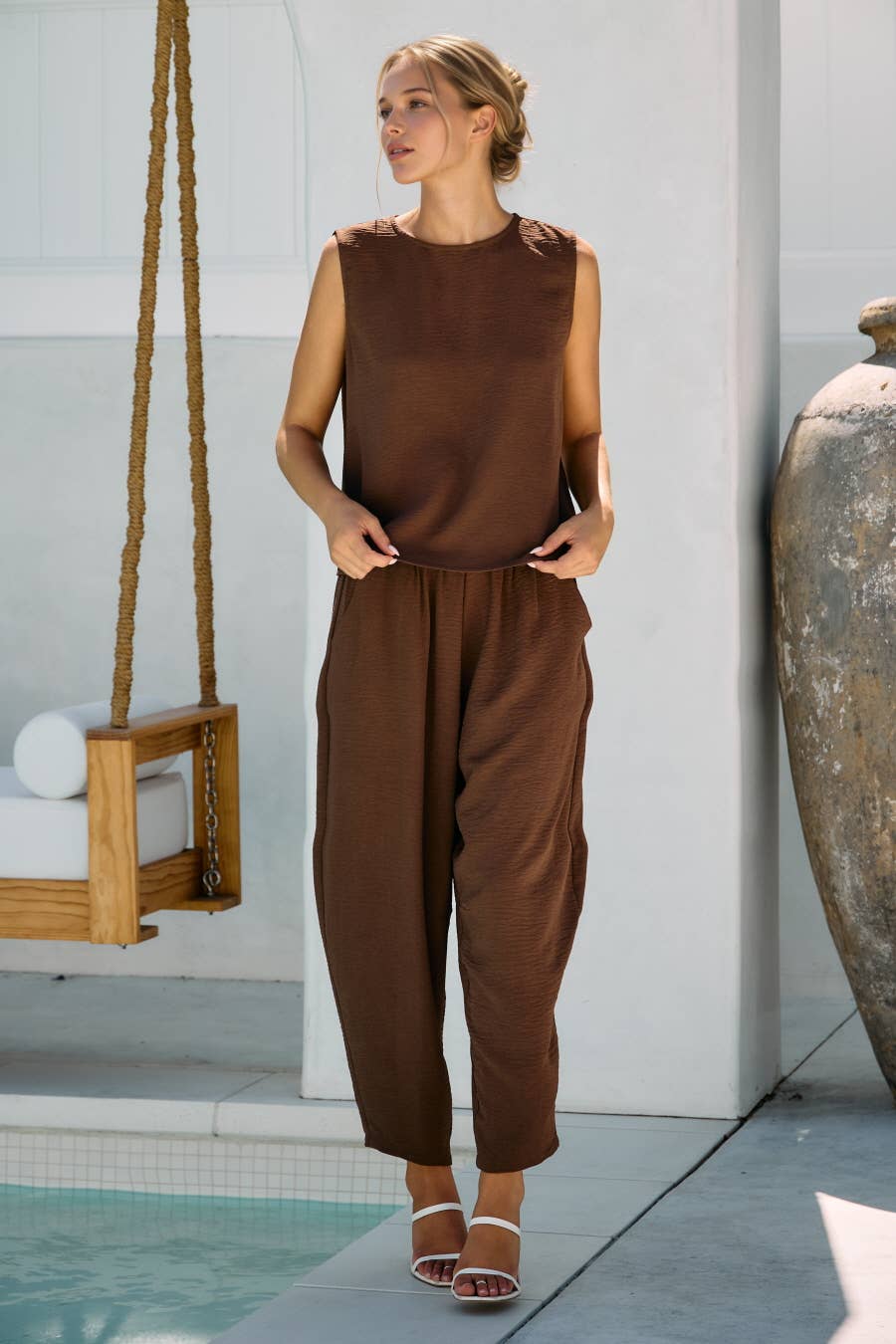 Textured Woven Relaxed Set - The Sensory