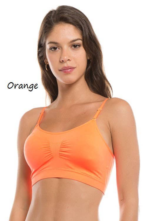 Faithful Fit Seamless Bralette With Removable Padding And Adjustable Straps