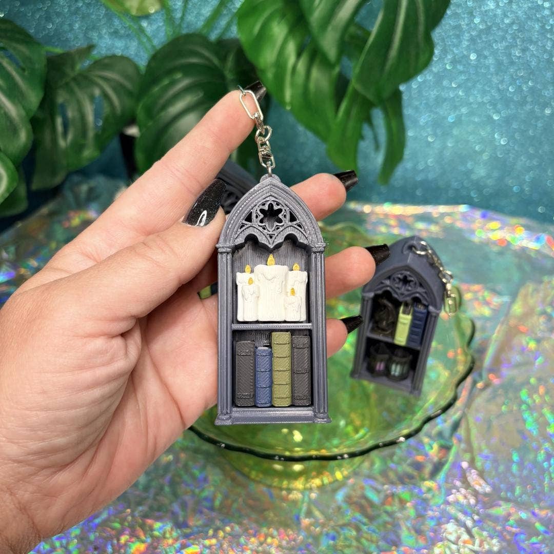 Gothic Bookshelf Fidget Clicker
