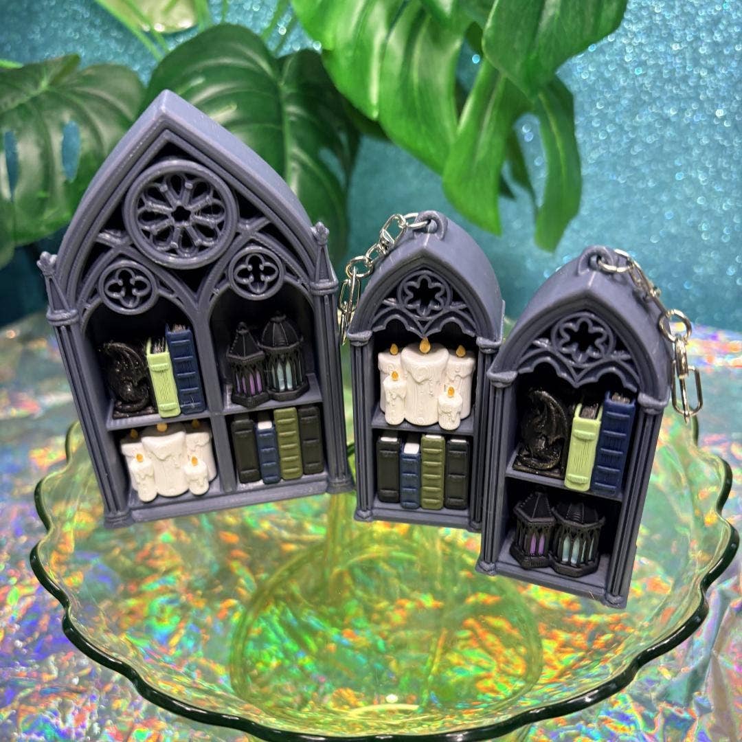 Gothic Bookshelf Fidget Clicker