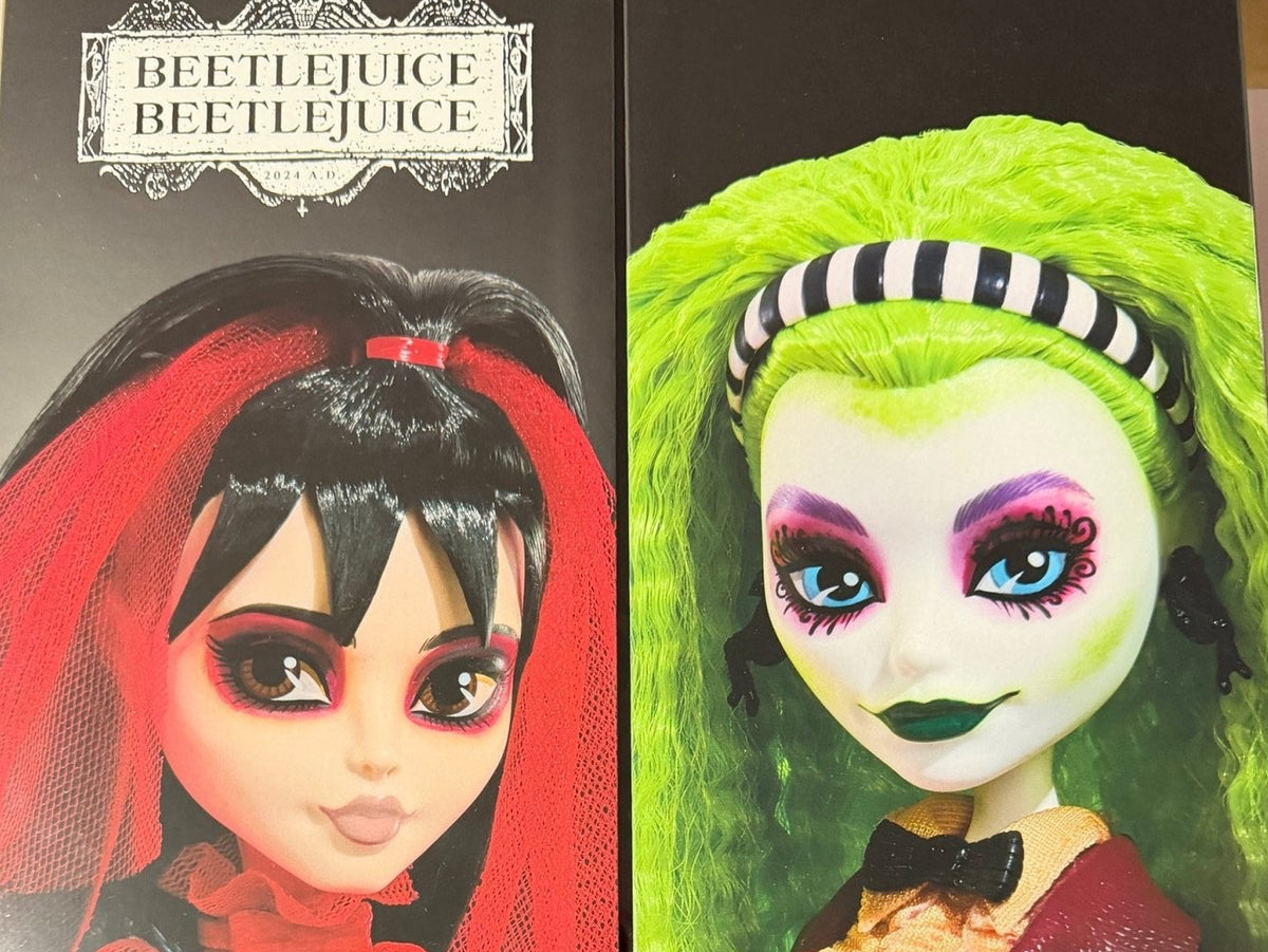 Monster High Skullector Beetlejuice Betelgeuse & Lydia Doll 2-Pack - The Sensory