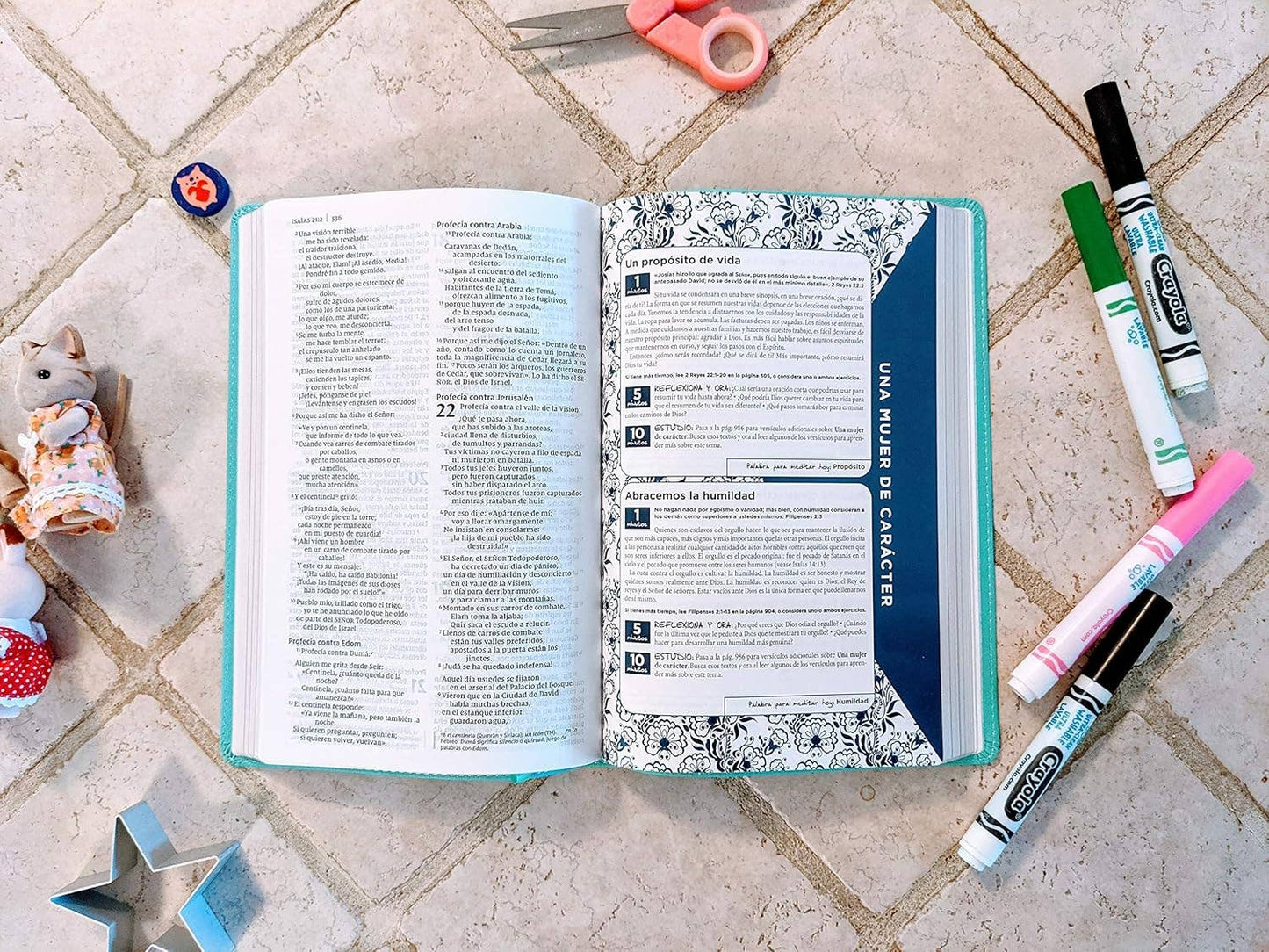 Busy Mom Devotional Bible NVI Turquoise