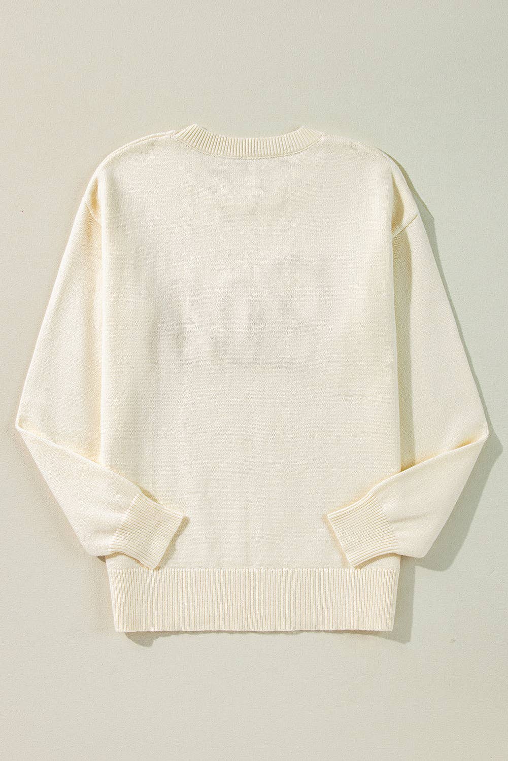 LALA LOO Boo Ribbed Trim Halloween Sweater - The Sensory