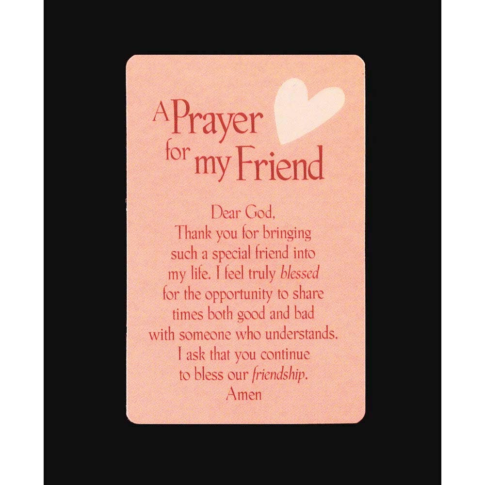 Pocket Prayer Card A Prayer For My Friend Faith Based Gifts For Her