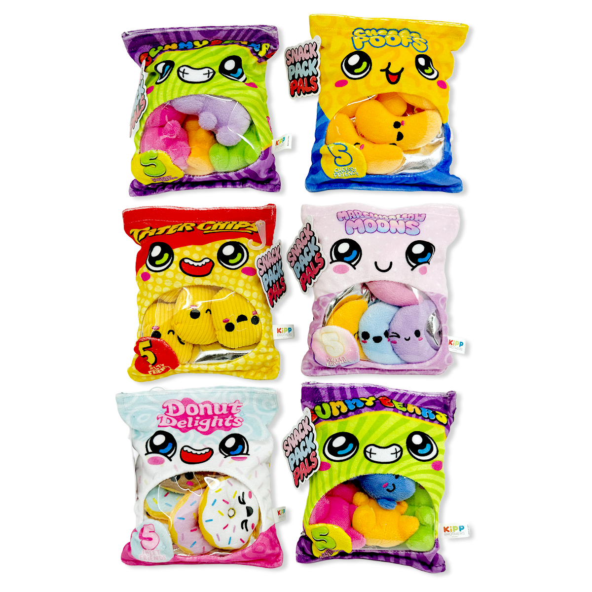 Snack Pack Pals | Couch Fort Snacks | Plush Pals