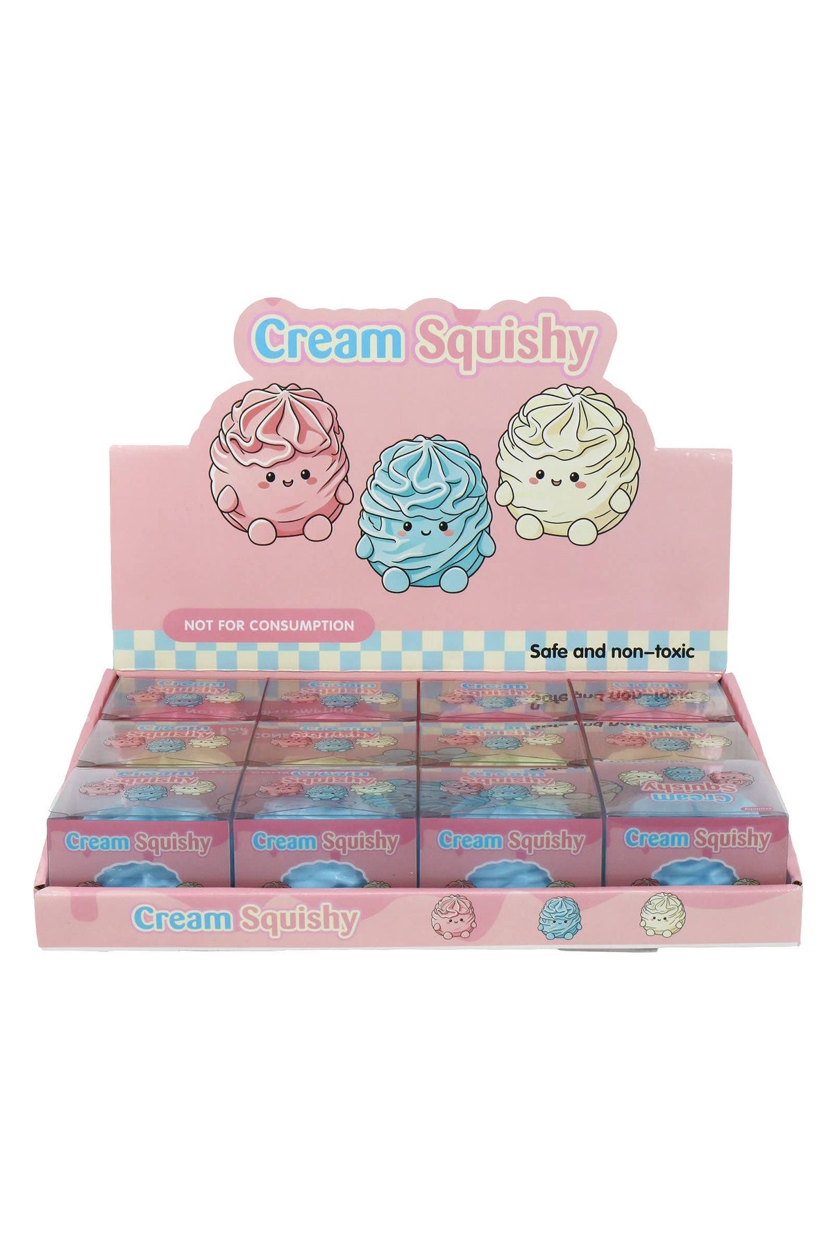 Cream Roll Crunchy Bead Slime Filled TPR Squishy Toy